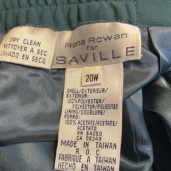 Rena Rowan Deep Teal A-Line Skirt nwt - Picture 9 of 10